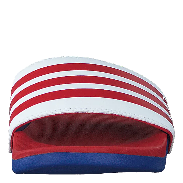 Adilette Comfort Ftwr White/scarlet/team Royal