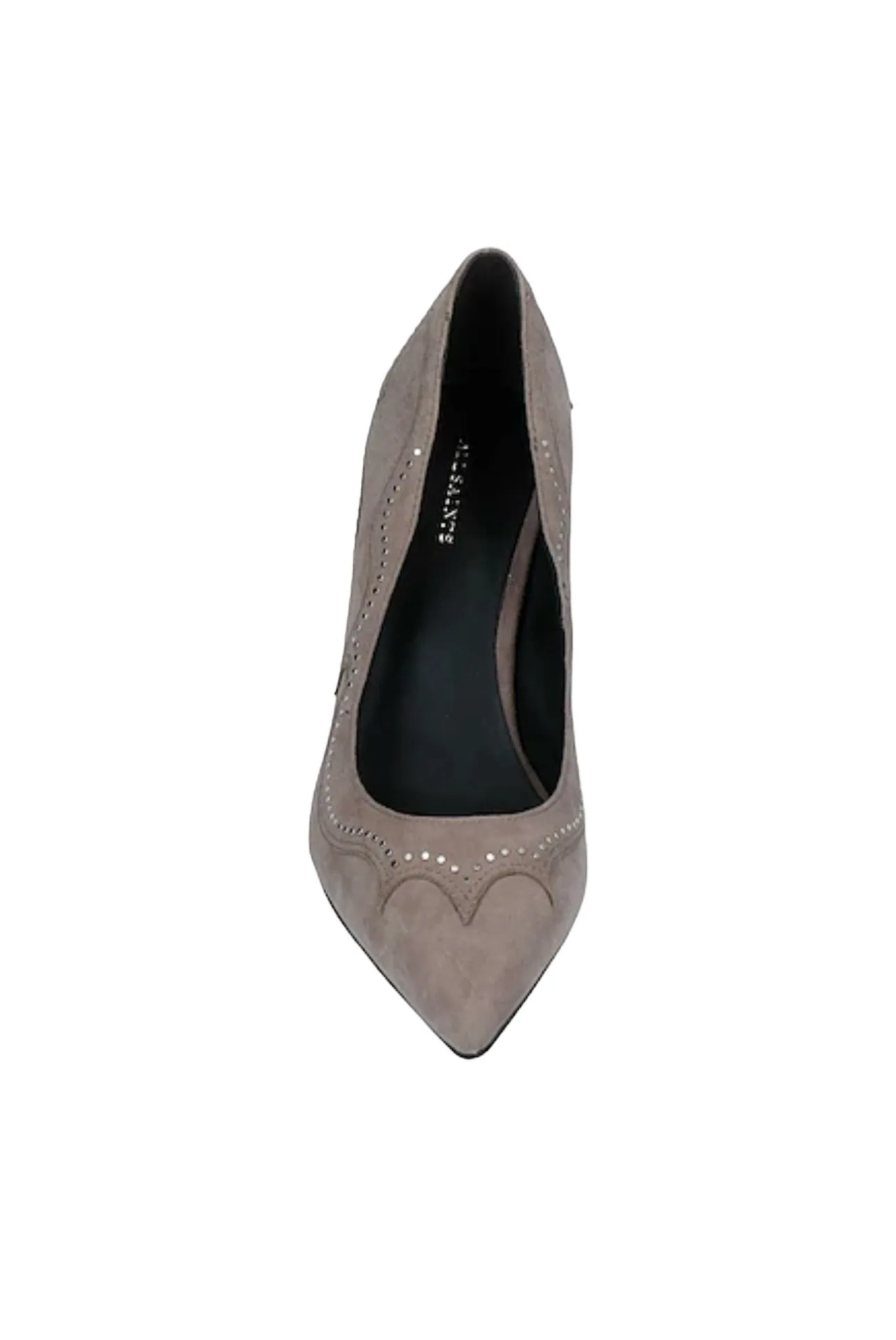 AllSaints Zehra Studded Pump in Taupe Suede 9