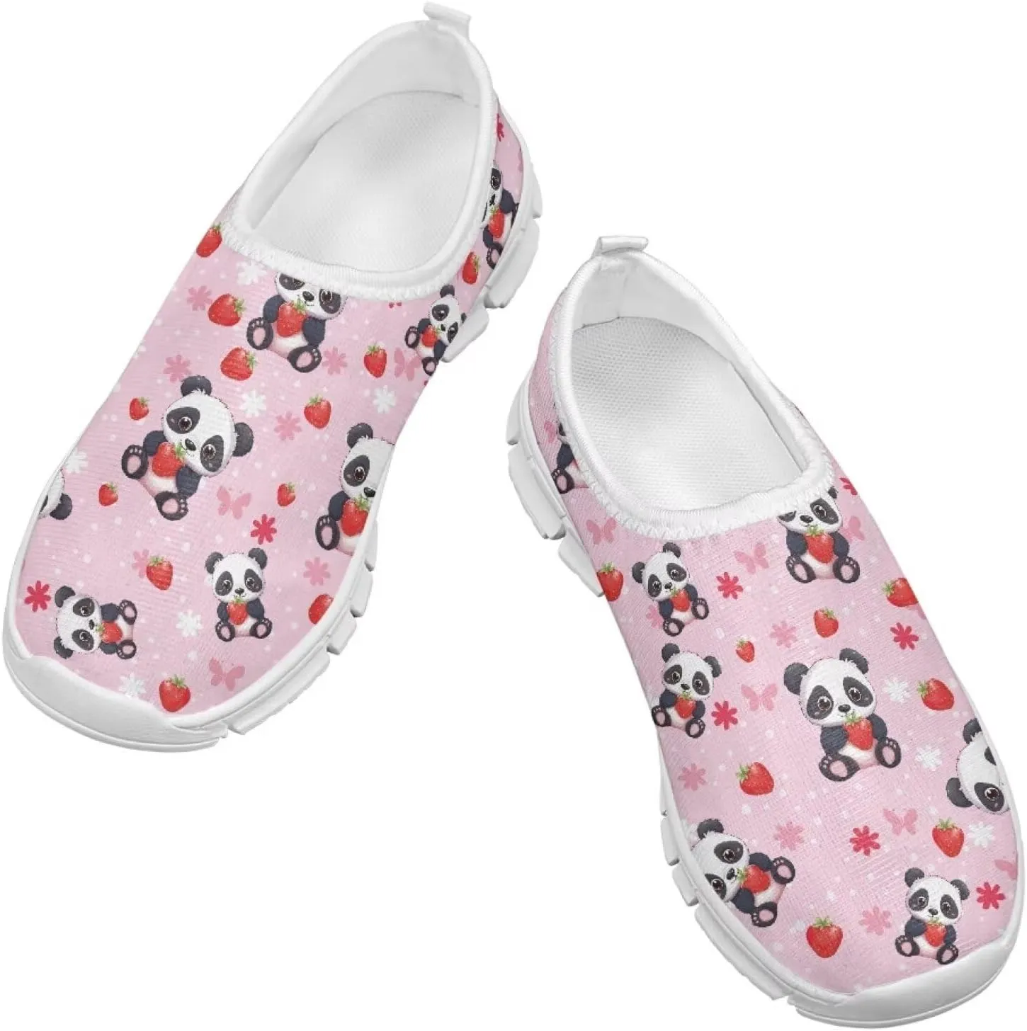 Cute Shoes for Girls Animal Themed Slip On Shoes Kids Wide Sneakers