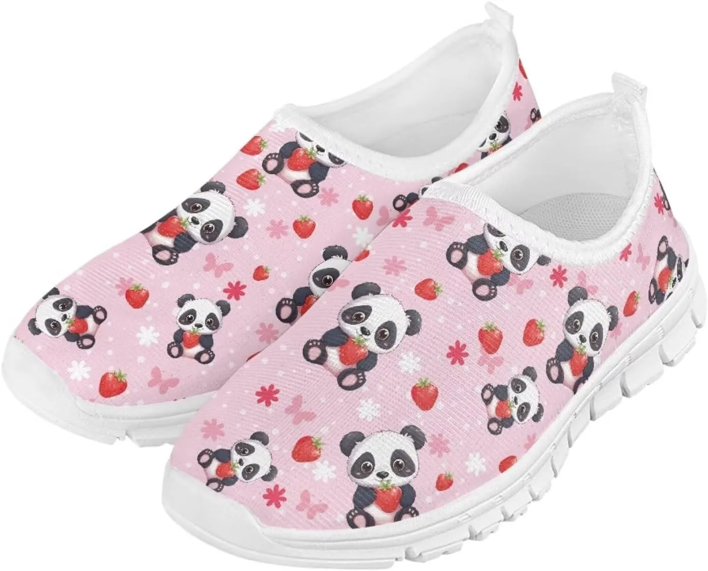 Cute Shoes for Girls Animal Themed Slip On Shoes Kids Wide Sneakers
