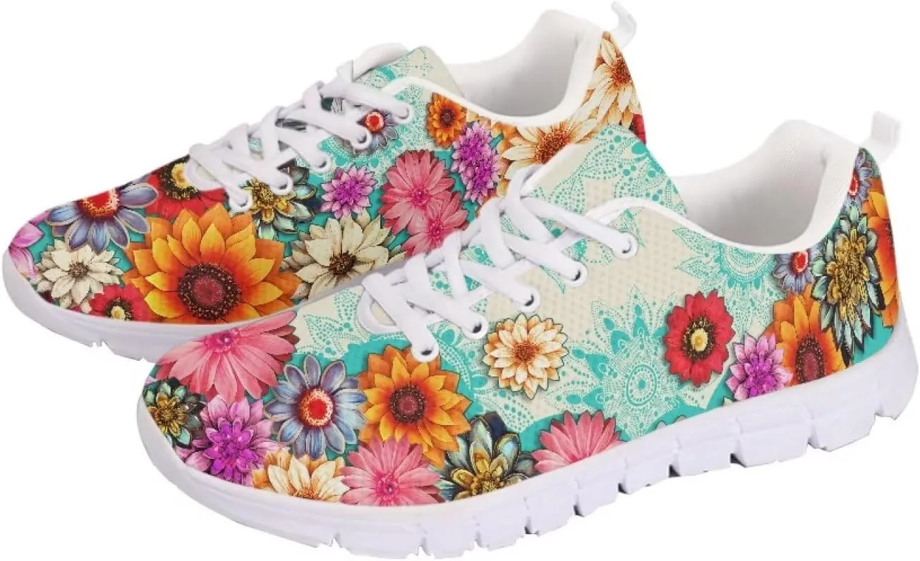 Doojoayie Trendy Womens Athletic Shoes Wide Width Running Shoes for Young Adult