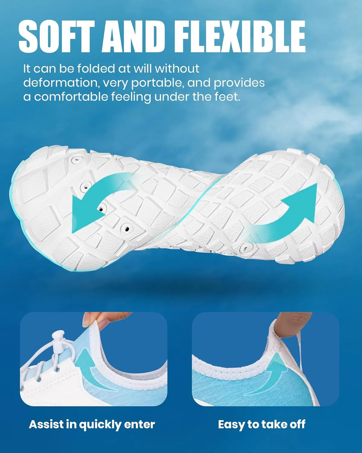 Hike Barefoot Water Shoes Women Men, Newly Water-Drops Pattern Pro Minimalist Shoe Quick Dry Wide Toe Breathable & Non-Slip for Hiking Beach Aqua Surf Swim