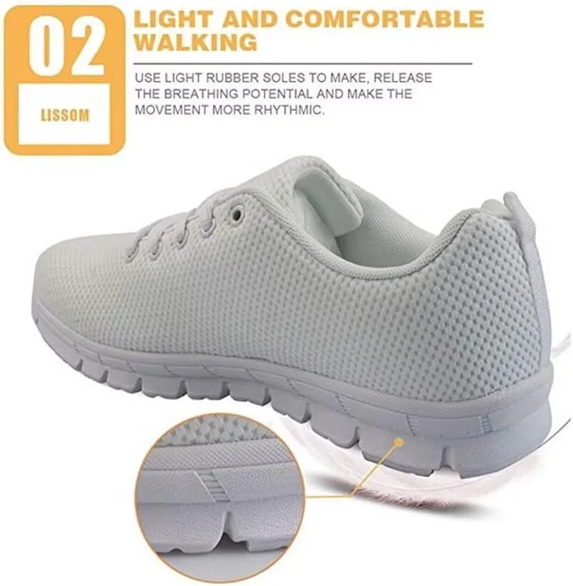 Jeiento Outdoor Running Sneaker for Women Men Fashion Tennis Shoes Causal Travel Walking Flat Shoes Breathable Mesh Workout Casual Shoes