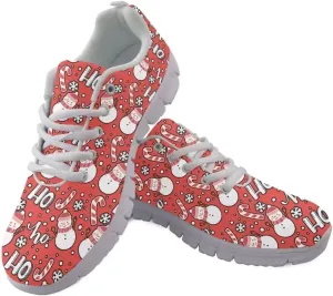 Jeiento Thanksgiving Shoes for Women Men Running Shoes Fall Pumpkin Maple Leaf Comfort Footwear Trainers Mesh Shoes Sneakers