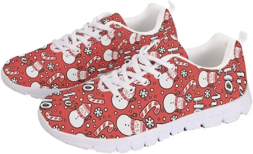 Jeiento Thanksgiving Shoes for Women Men Running Shoes Fall Pumpkin Maple Leaf Comfort Footwear Trainers Mesh Shoes Sneakers