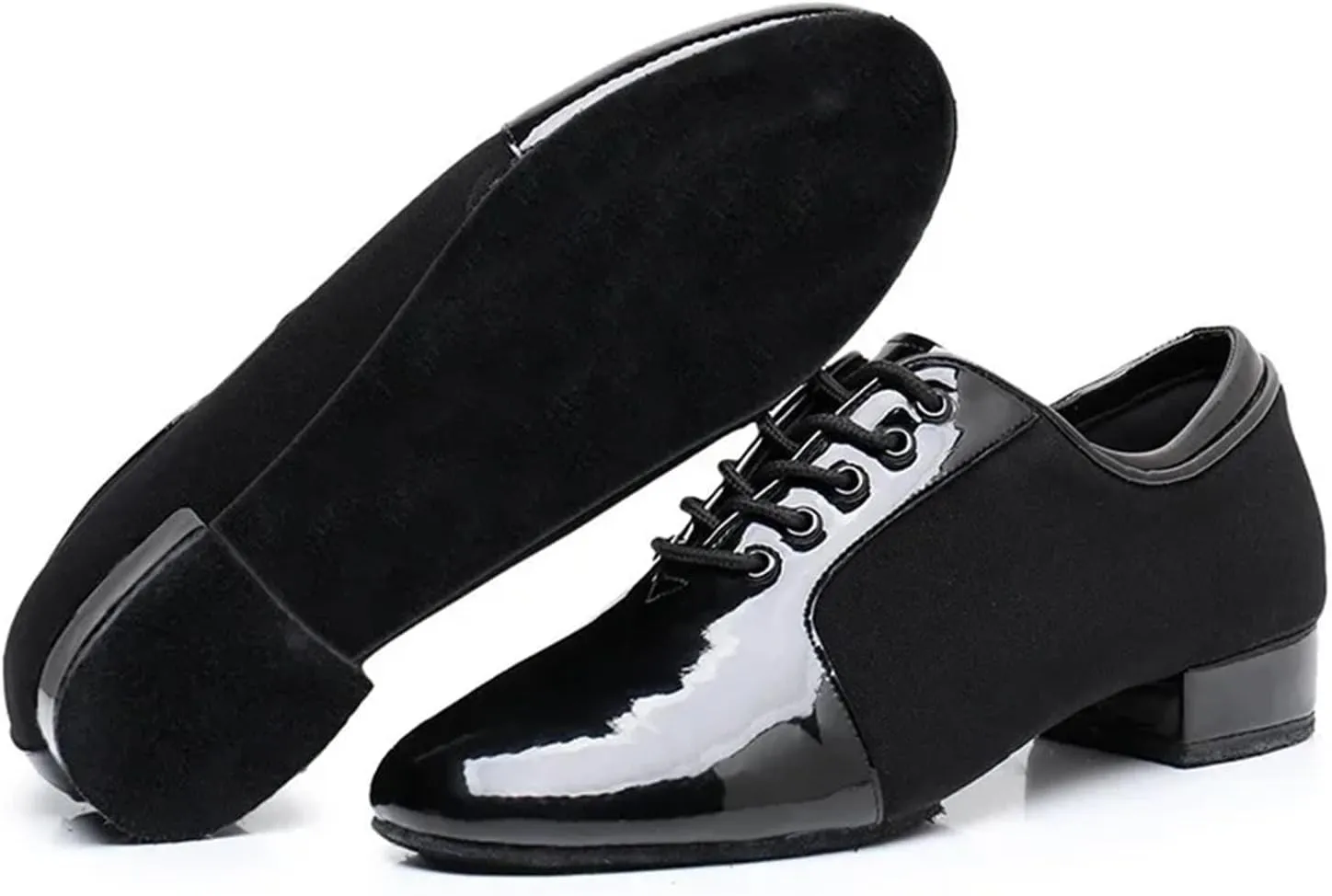 Men's Latin Dance Shoes Ballroom Dancing Latin Dance Shoes Soft Soled Oxford Cloth Training Shoes Cha Cha Samba Social Dance Shoes Adult Training