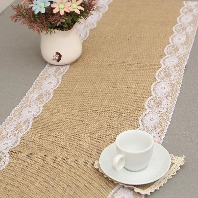 Vintage Solid Linen Table Runners