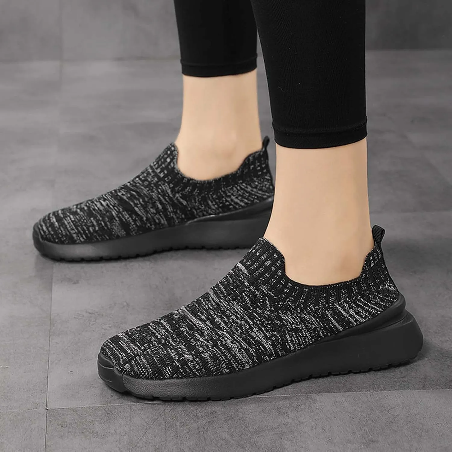 Womens Sneakers Womens Slip On Walking Shoes Non Slip Running Shoes Breathable Workout Shoes Lightweight Sneakers