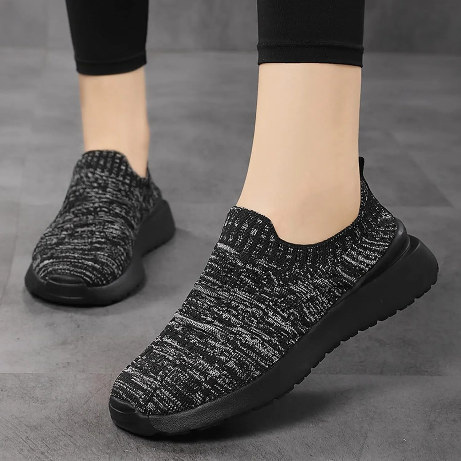 Womens Sneakers Womens Slip On Walking Shoes Non Slip Running Shoes Breathable Workout Shoes Lightweight Sneakers
