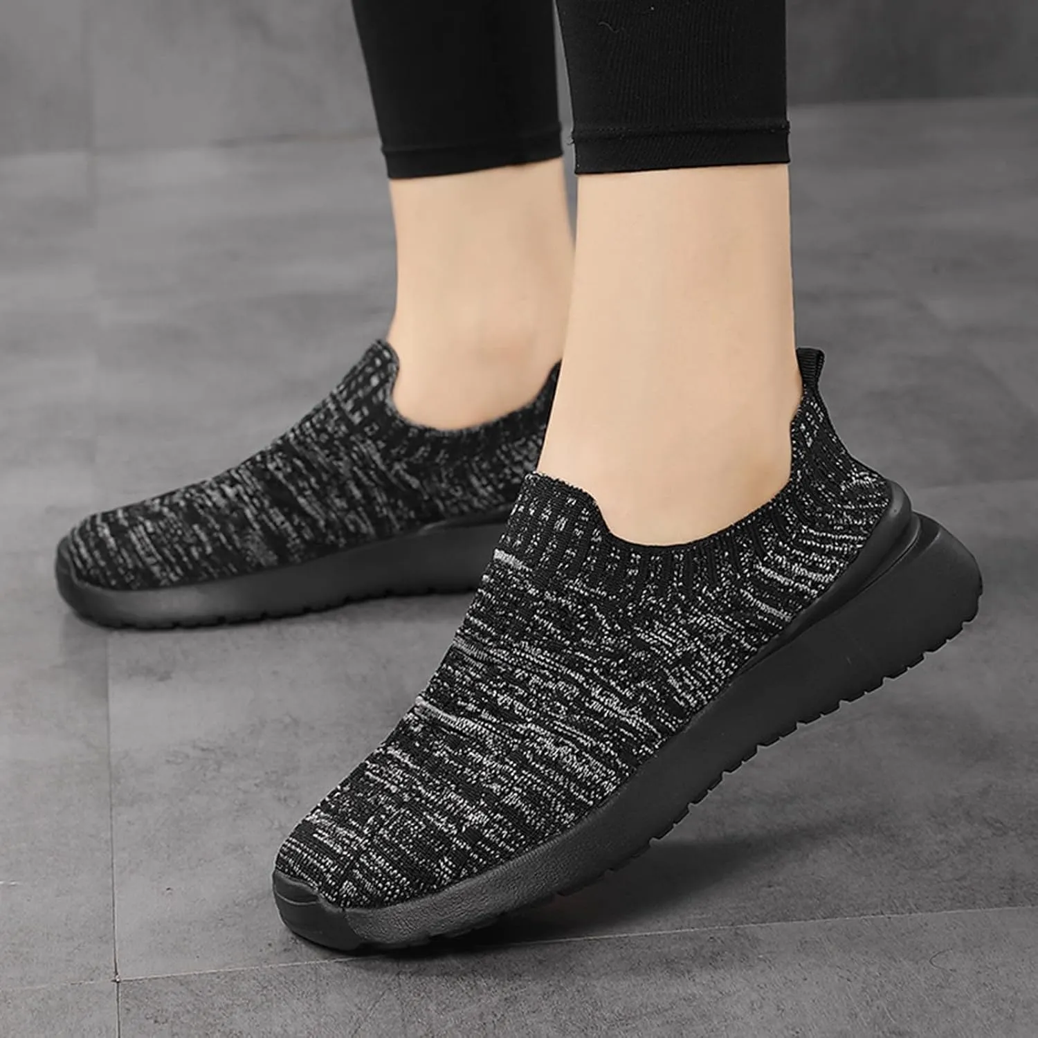 Womens Sneakers Womens Slip On Walking Shoes Non Slip Running Shoes Breathable Workout Shoes Lightweight Sneakers
